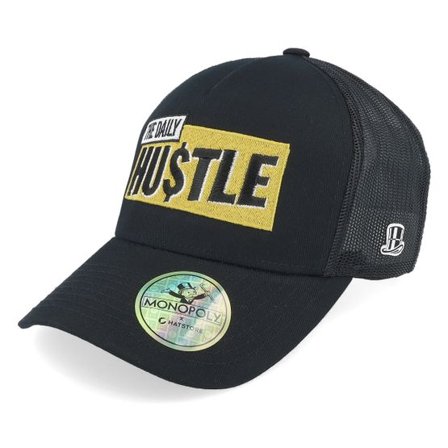 Monopoly - Svart trucker Keps - "The Daily Hustle Hat Black Trucker " @ Hatstore