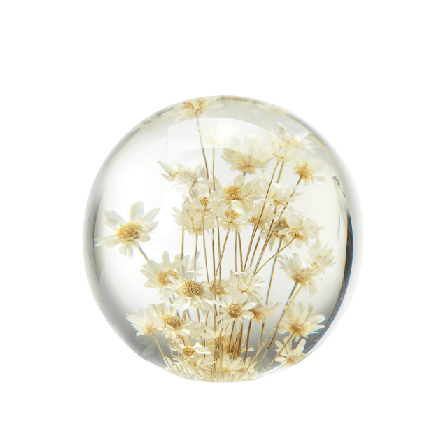 In Flore Fleur Pappersvikt, Brevtyngd Inredningsdetaljer Vit