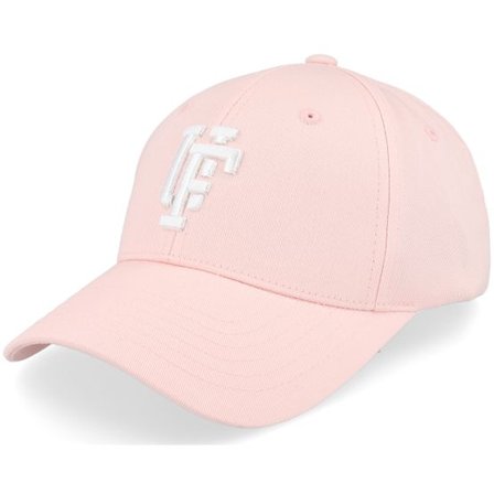 Upfront - Rosa adjustable Keps - Spinback Low Crown Baseball Light Pink/Offwhite Adjustable @ Hatstore