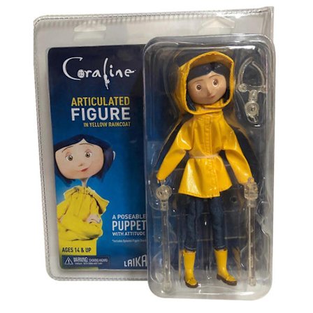 NECA Coraline, Coraline Caroline Regnjakke Version 7-tommer Super Action Figur Model