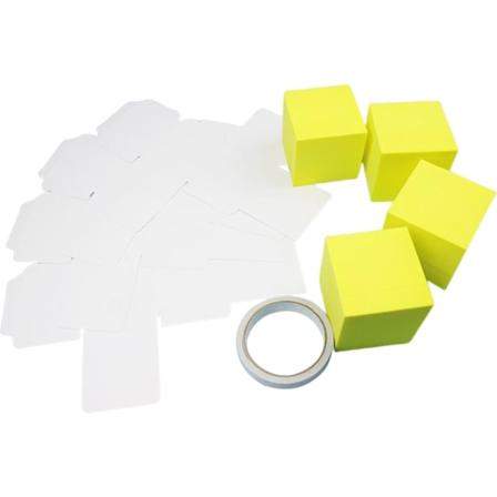 Foam Play Dice Tidig pedagogisk tärning Språkinlärningsspel 3+ tomma kort