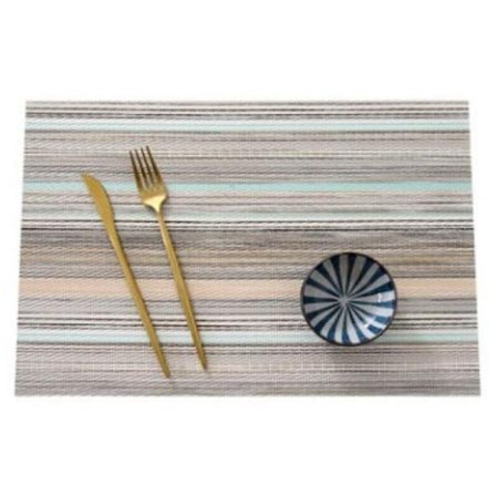 6 kappaletta PVC-liukumatonta vedenpitävää paikkaa pöytämatto lämmönkestävät astiat paikkaa -ystävällinen B