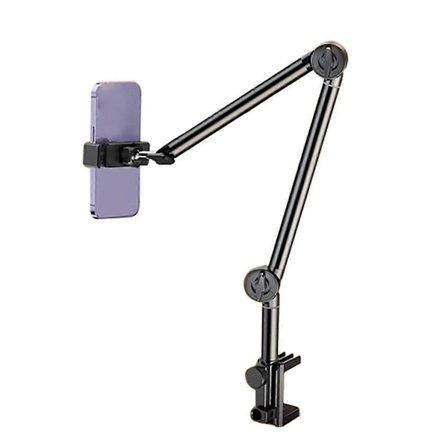 Lazy Mobiltelefonholder Universal Mobiltelefonholder på Seng Tre-delt Mekanisk Arm Spiralbase A