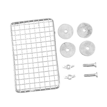 Fuglebure Netværk Papegøjebur Mesh Hul Gitter Design Bærbart Robust Pladsbesparende Fuglebur Frøfanger Net Fuglebur Stand