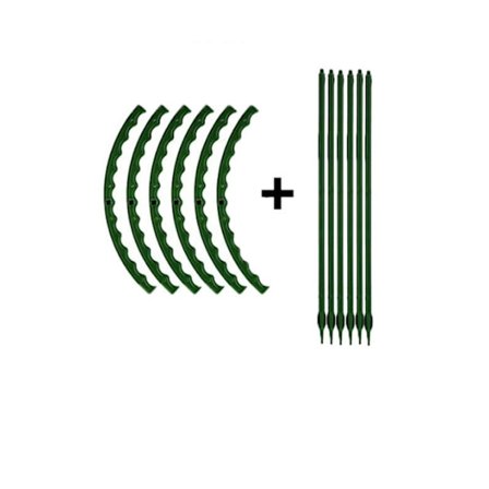 PCS Hageplanter Støtte Plante Støtte Stake Semi-Sirkel Plante