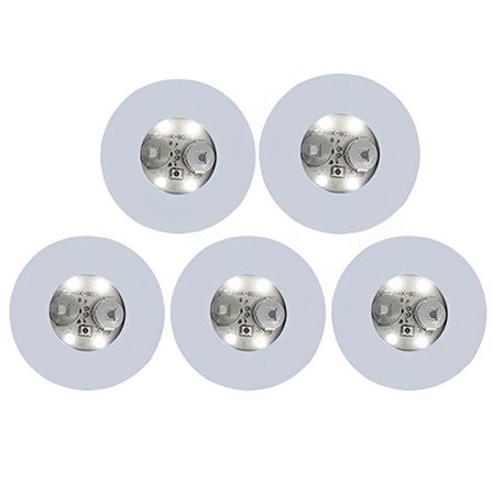 5 STK Flaske Stickers Lys Glød LED Glas Sticker VARM HVID