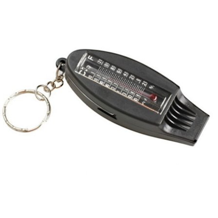 Nødfløyte for overlevelse 4 i 1 fløyter med kompass termometer