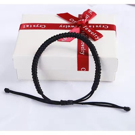 Sort Reb - Rødt Snøre Kabbalah Armbånd, Amulet, Beskyttelse mod det Onde Øje, Held og Lykke, Held og Lykke