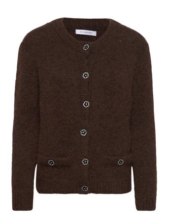 Kelly Cardigan Strikkegenser Cardigan Brun Ida Sjöstedt*Betinget Tilbud