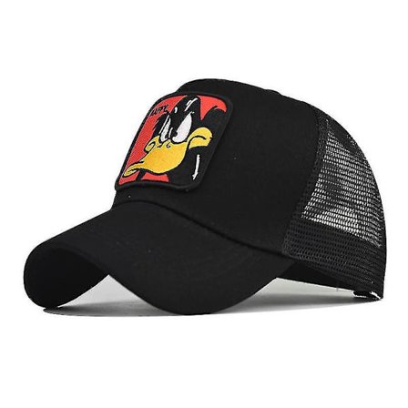 Disney Anime Figures Daffy Duck Baseball Cap Embroidered Cotton Cartoon Animals Four Seasons Mesh Hat Birthday Gifts