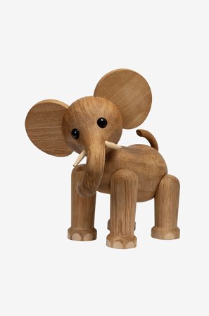 Spring Copenhagen - Puinen koriste Tembo Elephant 41 cm - Luonnonväri - Koriste-esineet - - Homeroom