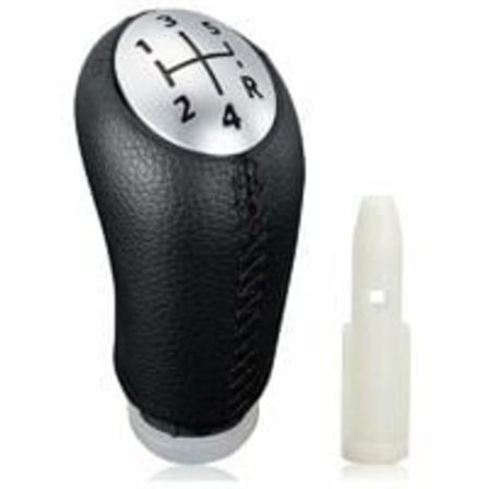 Manuel gearstangsknop til Renault Clio III 2005-09 Megane 2 Laguna 2003-09 Sort læder med adapter