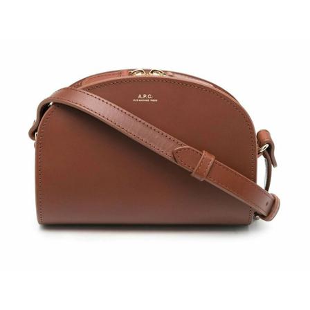 A.p.c., mini Demi Lune crossbody bag Brązowy, Kobieta, Rozmiar: ONE Size