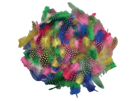 PLAYBOX Fjädrar blandade färger 100/fp - Lyreco - Skola och förskola - Hobbymaterial - Fjädrar och påskfjädrar