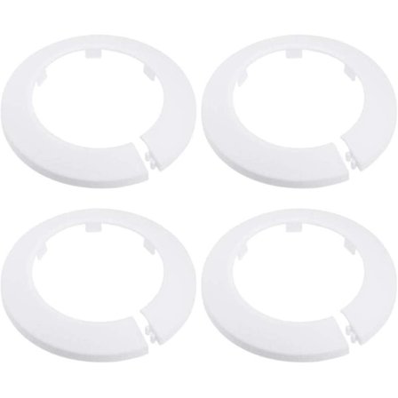 4 st väggfläns yttre diameter fläns enkel installation plast radiator escutcheon vattenrör avloppsrör lock krage väggrör lock dekoration Pi