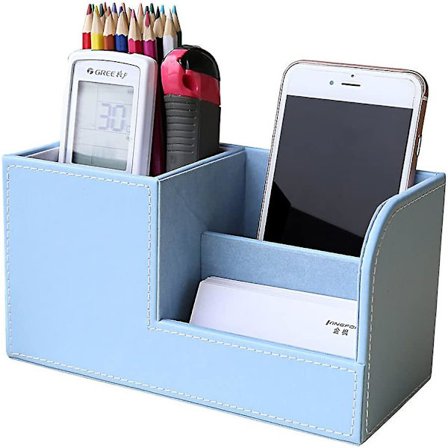 Skinnlignende skrivebordsarrangør for penn/blyant/fjernkontroll/mobiltelefoner/børster Holder Kontorbeholder Oppbevaringsboks