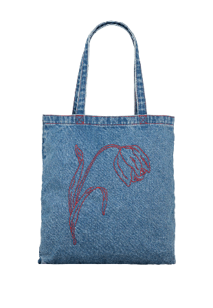 Becksöndergaard Tulipa Denima Tote Bag Dam Blå 37 x 39 cm
