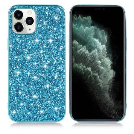 Glitter iPhone 12 Pro Max skal - Blå