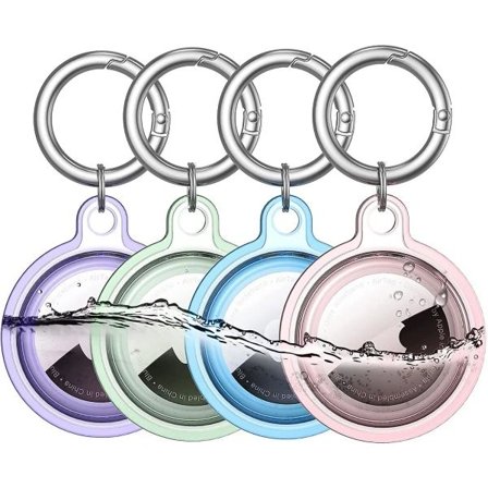 4 AirTag-etui Nøkkelring AirTag, 5-pakning Apple AirTag nøkkelring, AirTag IC