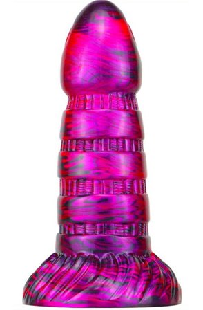 Metallic Fantasy Dildo Torff Purple/Black 19cm
