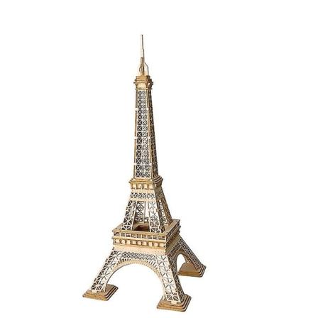 7 Typer DIY 3D Trelekkdyr og Byggepuslespill Samleleker Gaver Barn Voksen Modellsett Tg207Eiffeltårnet