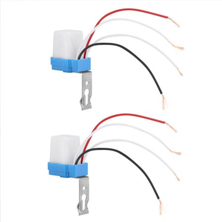 220V Automaattinen Päälle/Pois Valokohde-anturi Katulamppu Kytkin Ulkokäyttöön Puutarhavalolle 2 kpl