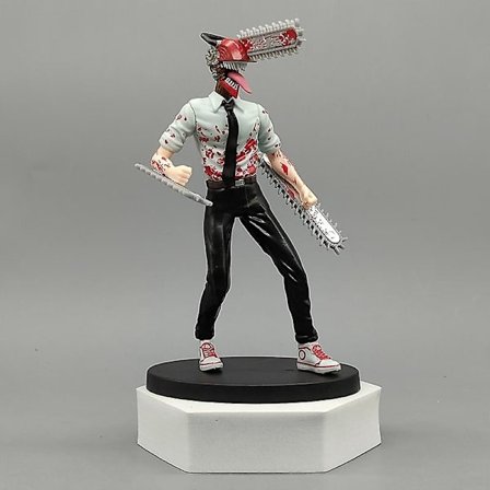 19cm Motorsåg Man Denji Anime Figur Power/denji Action Figur Motorsåg Man Denji Figurine Vuxen Samlarobjekt Modell Docka Leksak Present C