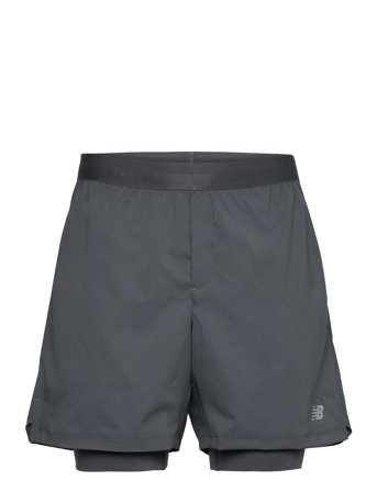New Balance Ac Lined Short 7" - Black - L