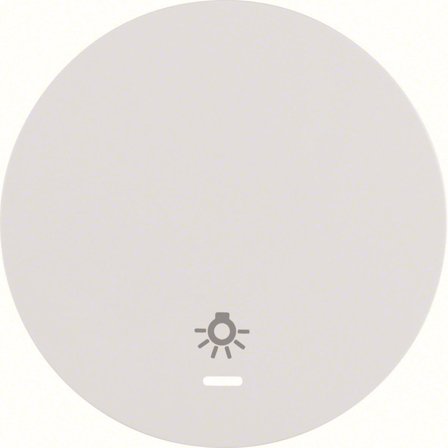 Hager 16212079 Vipu malleihin R.1 ja R.3 Yksiosainen vipu, valkoinen, symboli "valo", Kytkimet & pistorasiat