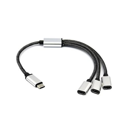{PL}USB C Han til 3 USB C Hun Kontakt Splitter til Type C Telefoner, Tablets, Bærbare Computere