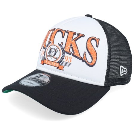 New Era - NHL - Black - trucker - Cap - Anaheim Ducks 9FORTY White/Black A-frame Trucker - Hatstore