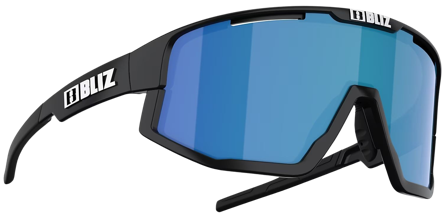 Bliz Fusion Matt Black with Smoke/Blue Multi