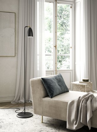 Nexus gulvlampe H141 - sort