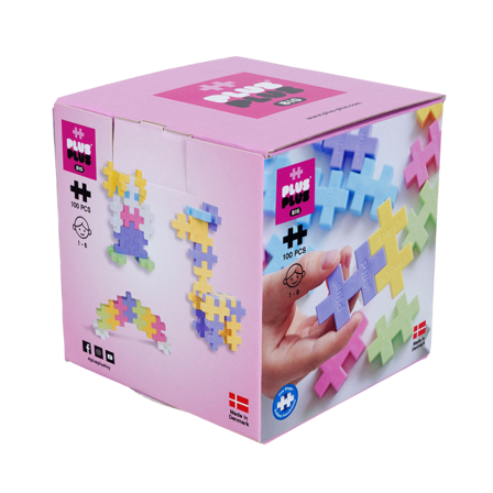 PLUS Plus-Plus Byggbitar BIG Pastel Mix 100 pcs Byggsatser ONESIZE