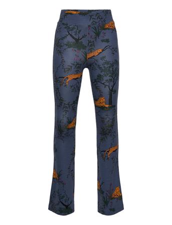 Konpaige Flared Pant Aop Pnt Blue Kids Only