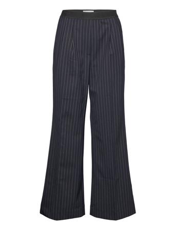 Demi Pants Vide Bukser Svart Soulland*Betinget Tilbud