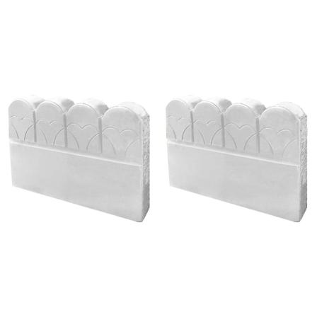 3 kpl Muotteja Betonin Muotoiluun Aitaa Varten Käsintehty Puutarha Piha Kukkapuro Tiili DIY2kpl 2pcs