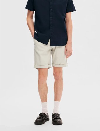 Selected Slhslim-Luton Flex Shorts Noos - Beige - XL