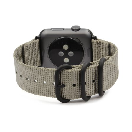 Zulu-armband till Apple Watch 38/40/41mm - Ljusgrå | Armband Från Yedi