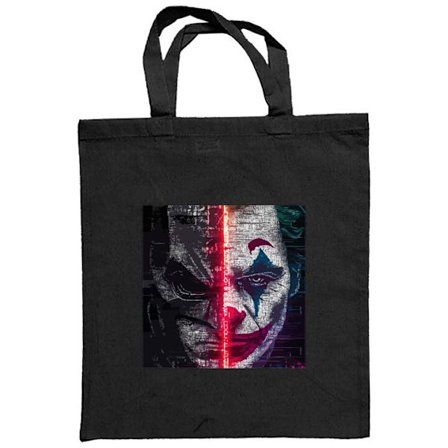 Stofpose DC Comics Batman Joker opdelt ansigt plakat Gotham skurke Dark Knight retro film helt vs skurk kunst