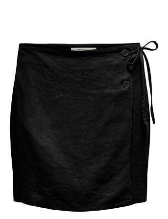 ONLY | Onlcaro Mw Wrap Linen Bl Skirt Cc Pnt | S