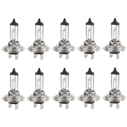 10 stk. 55W H7 Halogenpærer Bil Tåge Forlygte Halogenpære Varm Lys Auto Universal Tilbehør Forlygter