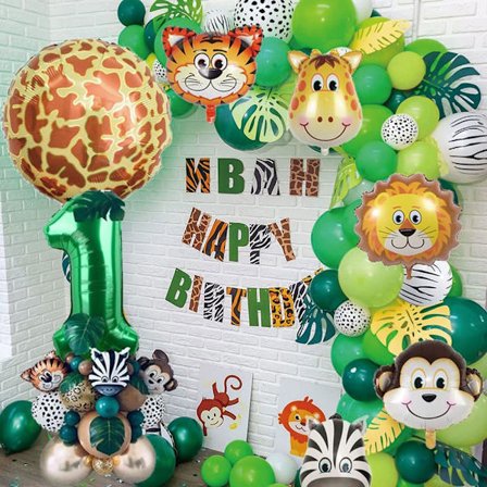 Djurnummerballonger Digitalballongset SET 1 Number 1