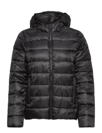 Hooded Polyfilled Jacket Vuorillinen Takki Topattu Takki Musta Champion
