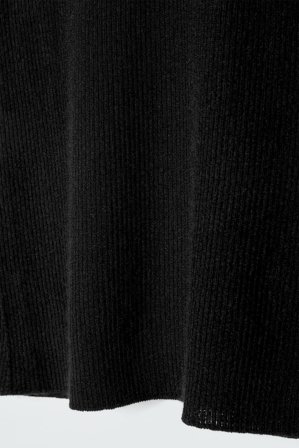 COS Women's Canotta Slim In Cashmere A Coste in Nero