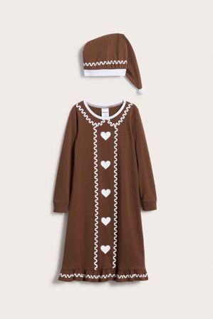Kappahl | Sukienka piernik z czapką | Brązowy
