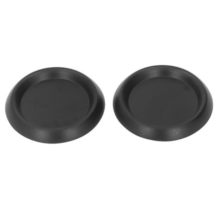 2-pack Svart Matt Järn Metall Ljusstake Rund Bricka Aromaterapi Ljusstativ