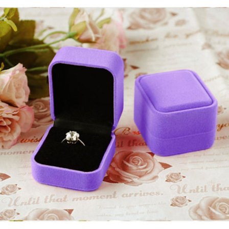 Mordely Box Ring Velvet PURPLE