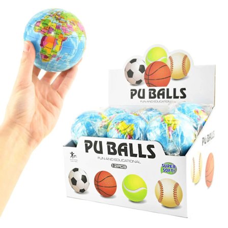 Boldglobus 10 cm, 1 stk - Robetoy