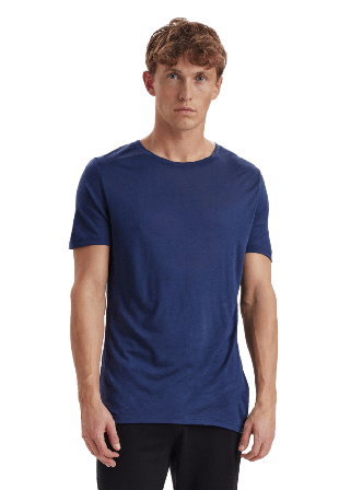 JBS of Denmark Ekologisk Ull, T-shirt, Navy Underlinnen & t-shirts Herr Blå 3XL